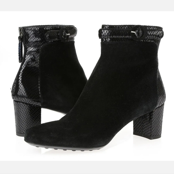 Aquatalia by Marvin K Takeout Ankle booties block high heels shoes sz 9.5